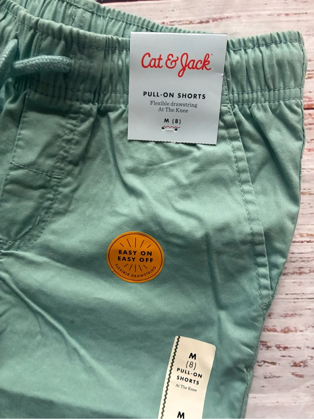 Cat & Jack Boy’s Mint Green Pull-On Shorts Size Medium 8